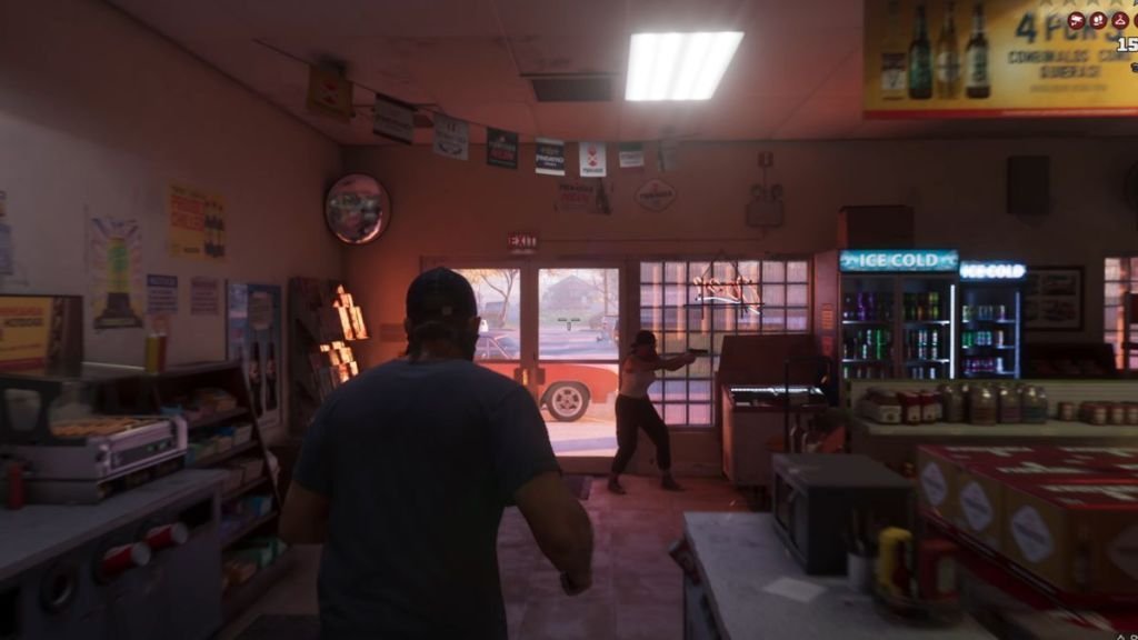 Lucia and Jason robbing a store